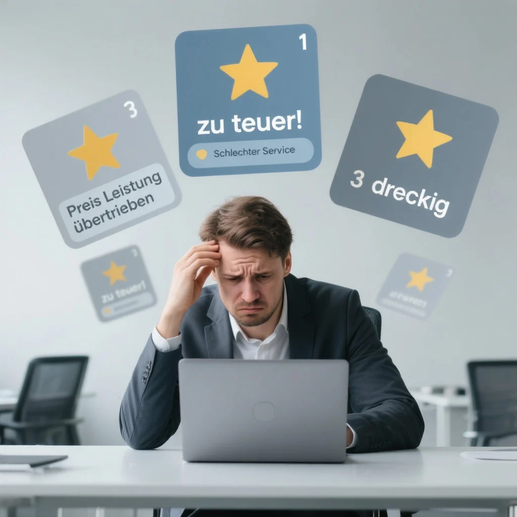 Frustrated man on laptop